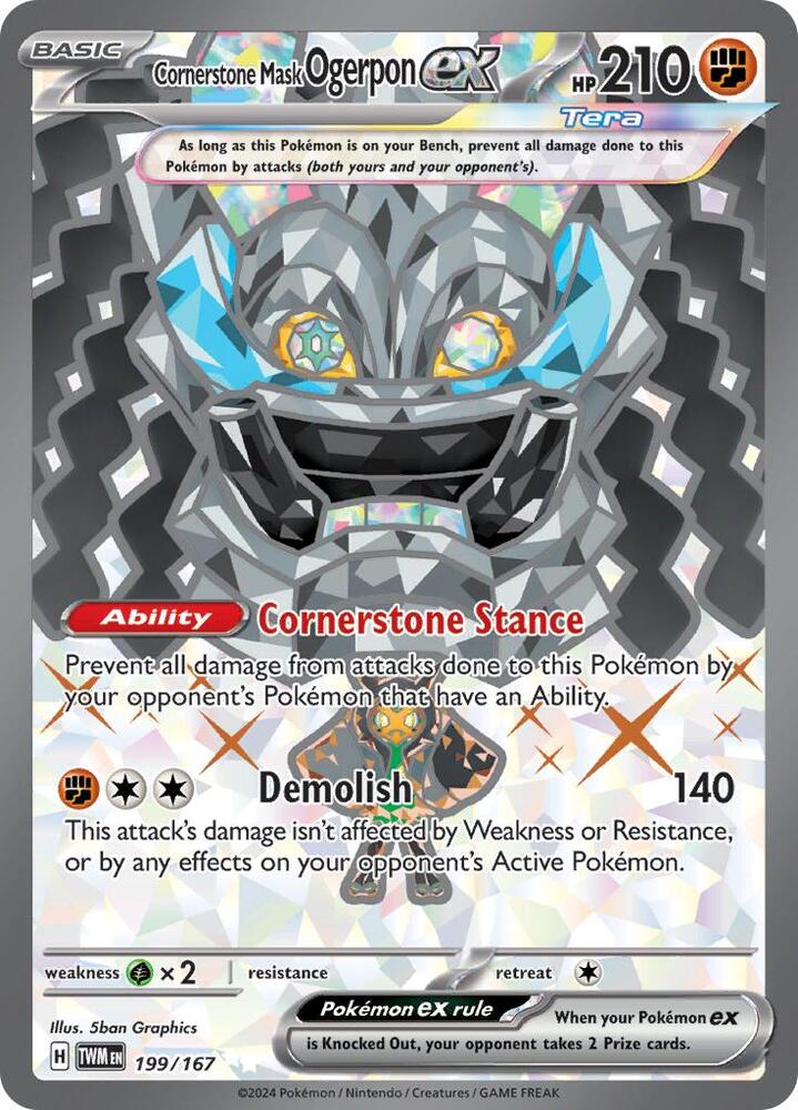 Cornerstone Mask Ogerpon EX(NM)-Twilight Masquerade