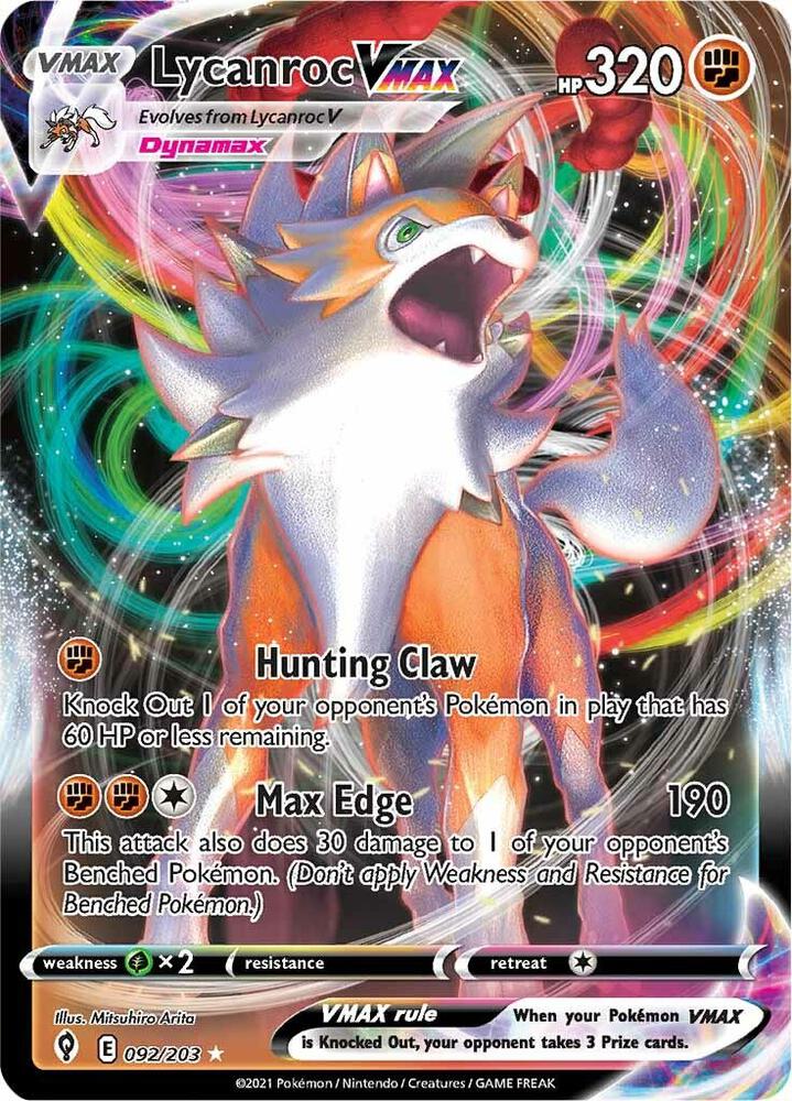 Lycanroc Vmax(NM)-Evolving Skies