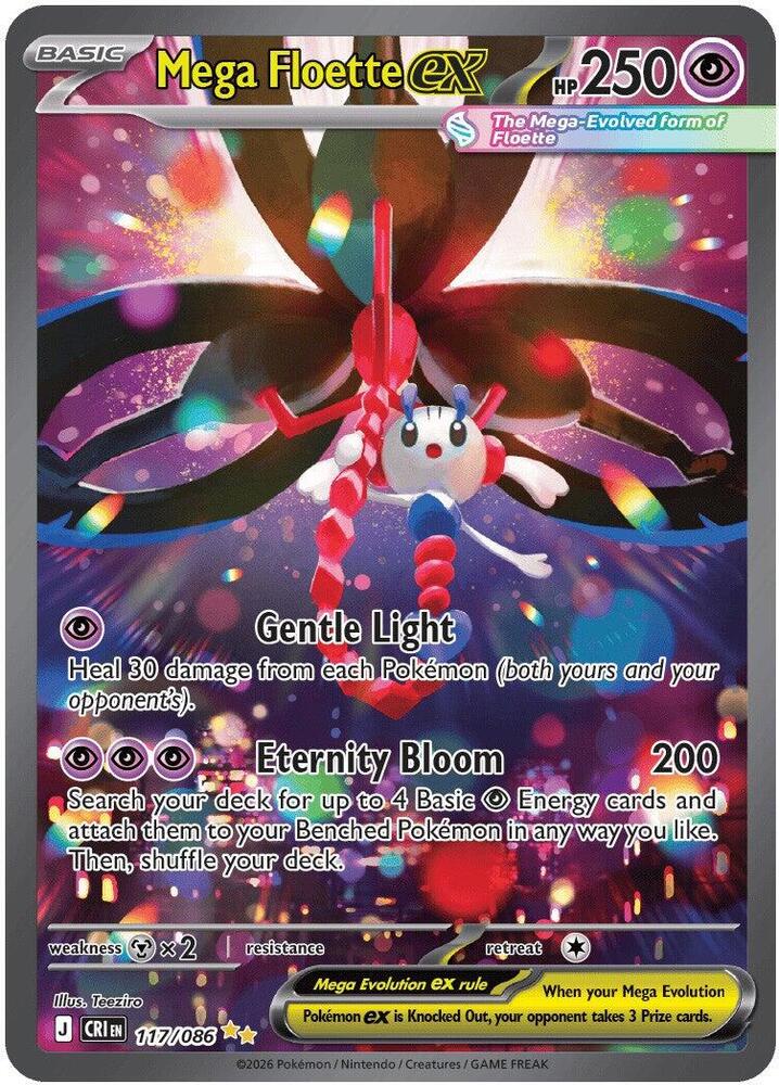 Mega Floette EX(NM)-Chaos Rising