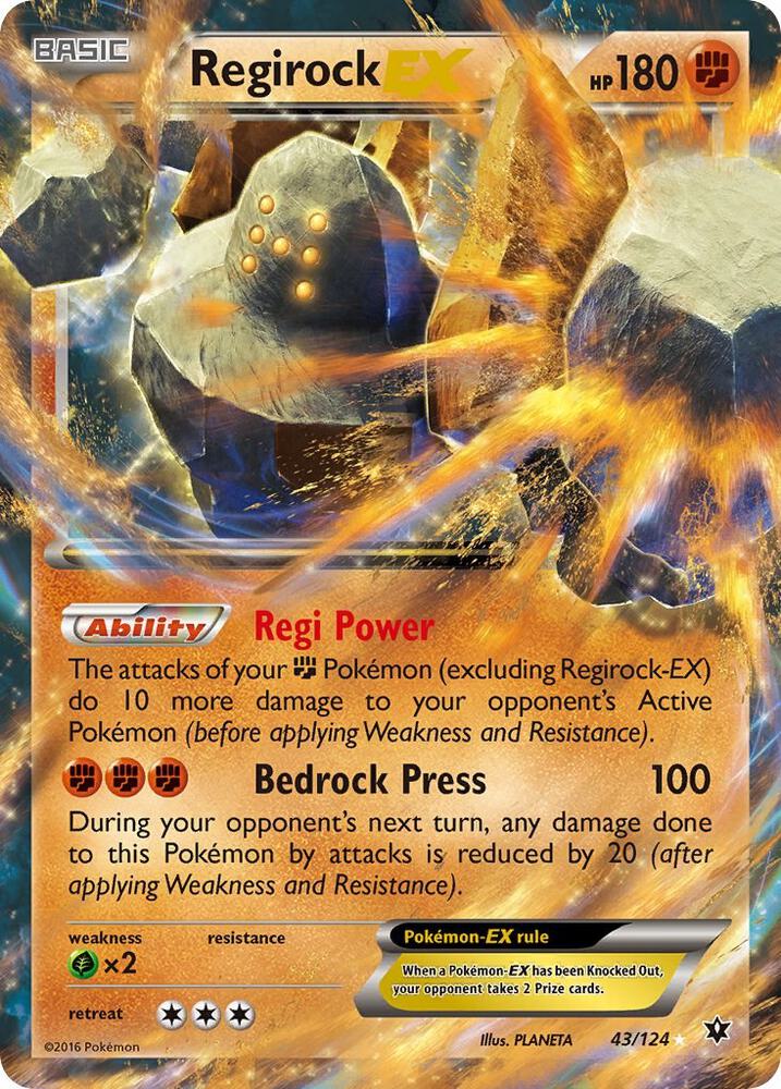 Regirock EX(HP)-Fates Collide