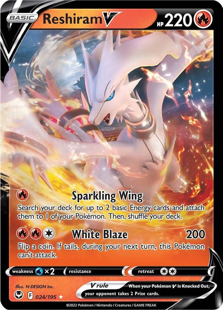 Reshiram V(NM)-Silver Tempest