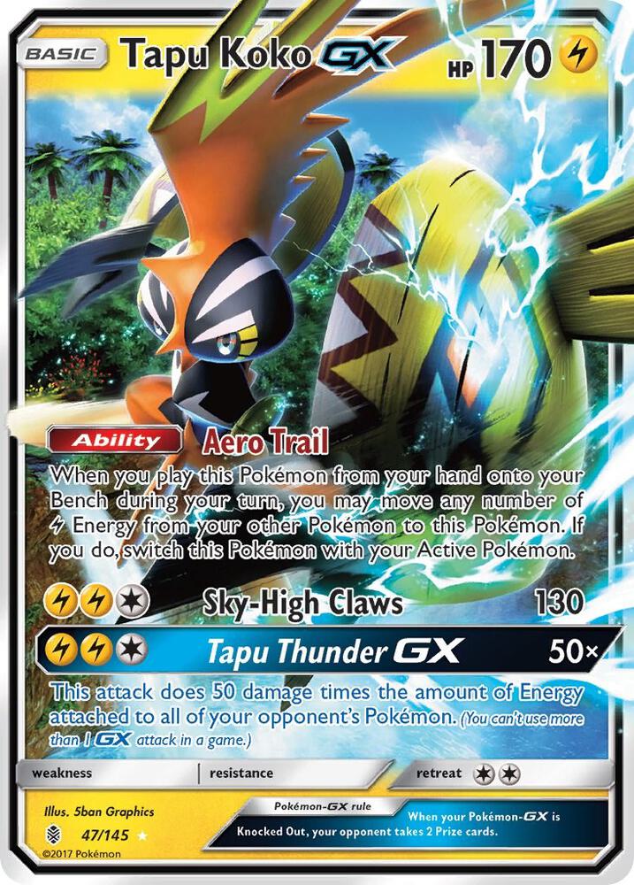 Tapu Koko GX(NM)-Guardians Rising