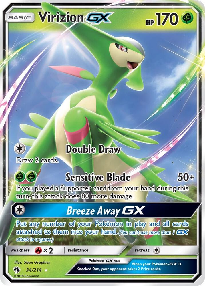 Virizion GX(LP)-Lost Thunder