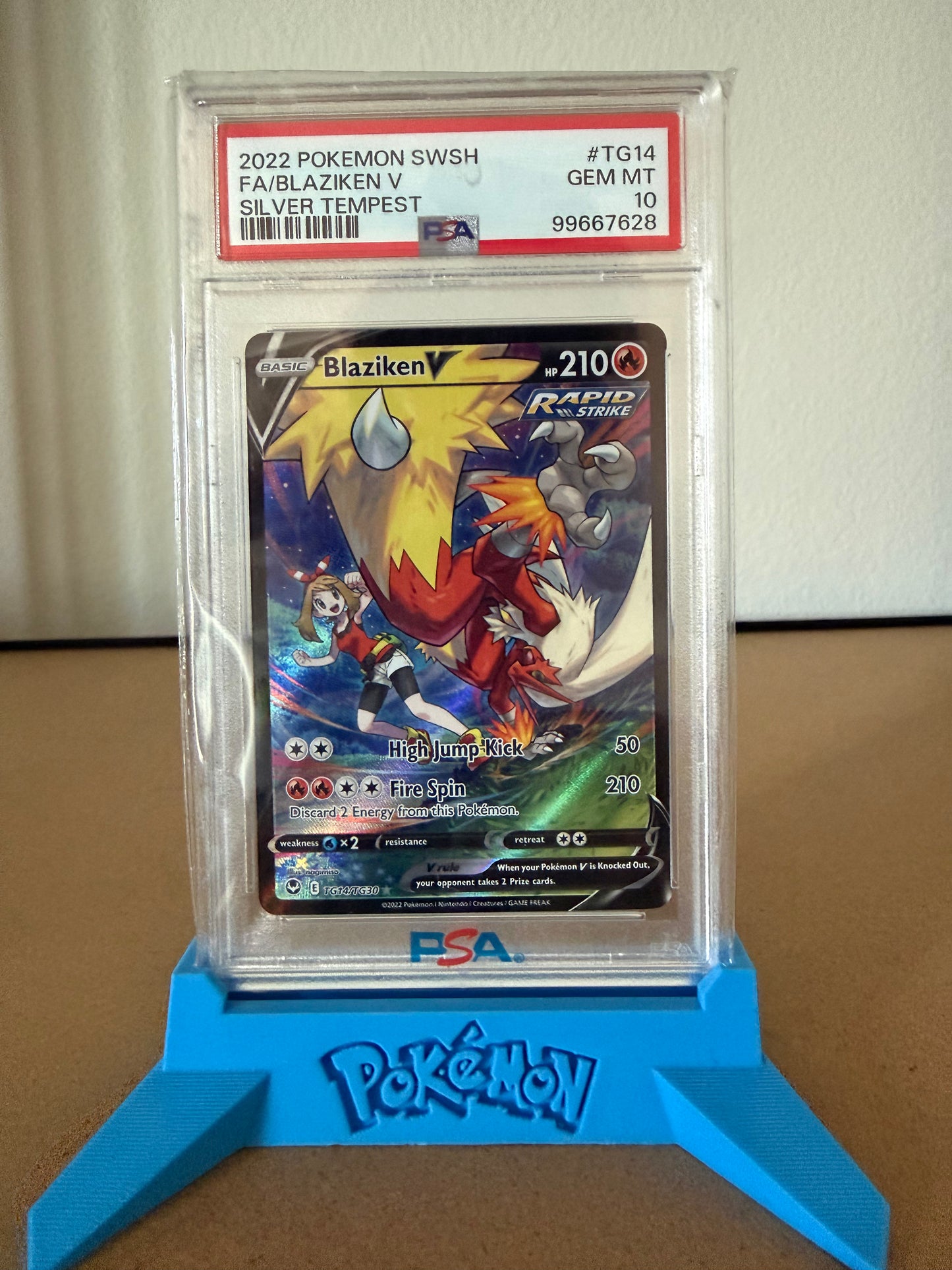 Blaziken V PSA 10-Sliver Tempest