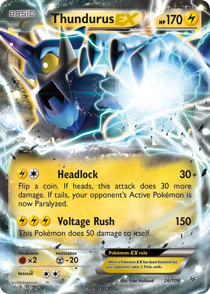 Thundurus EX(NM)-Roaring Skies