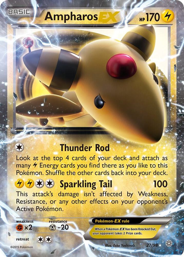 Ampharos EX(LP)-Ancient Origins