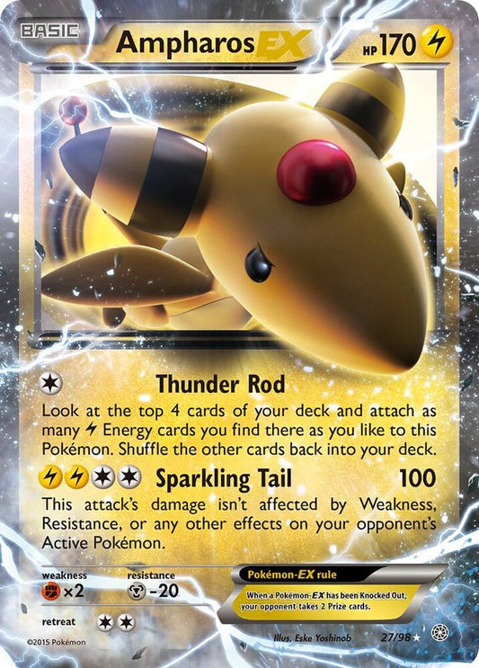 Ampharos EX(LP)-Ancient Origins