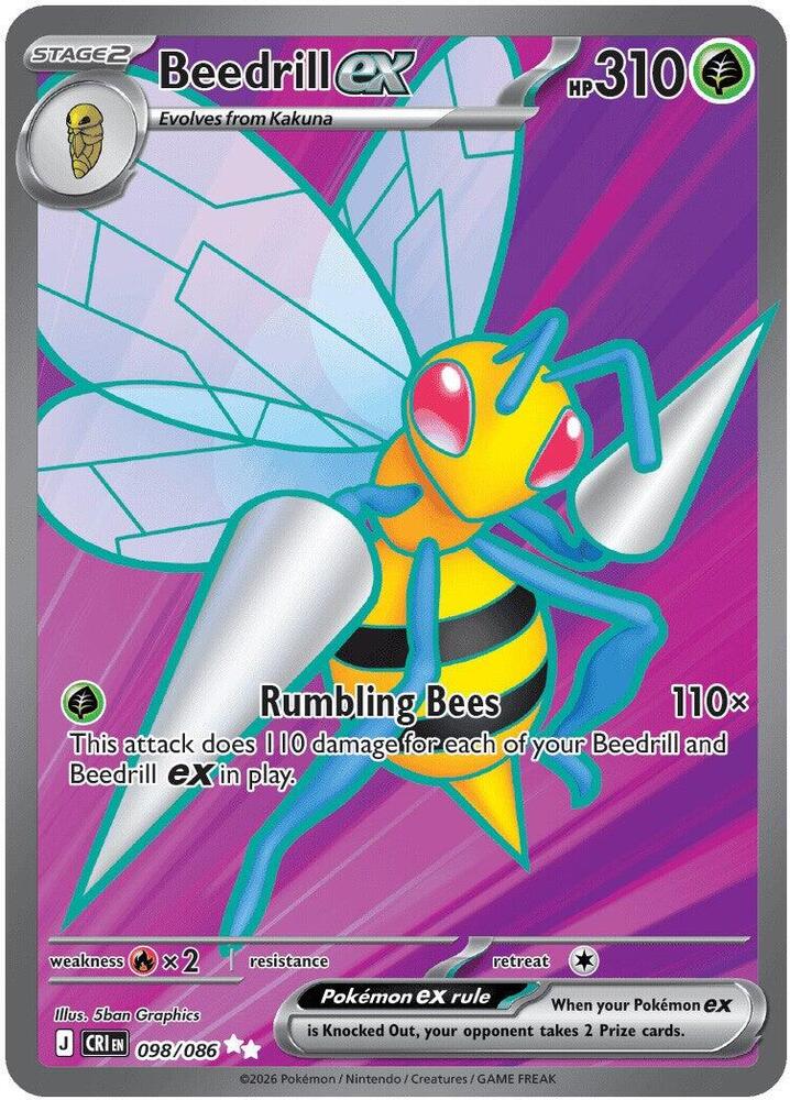 Beedrill EX(NM)-Chaos Rising