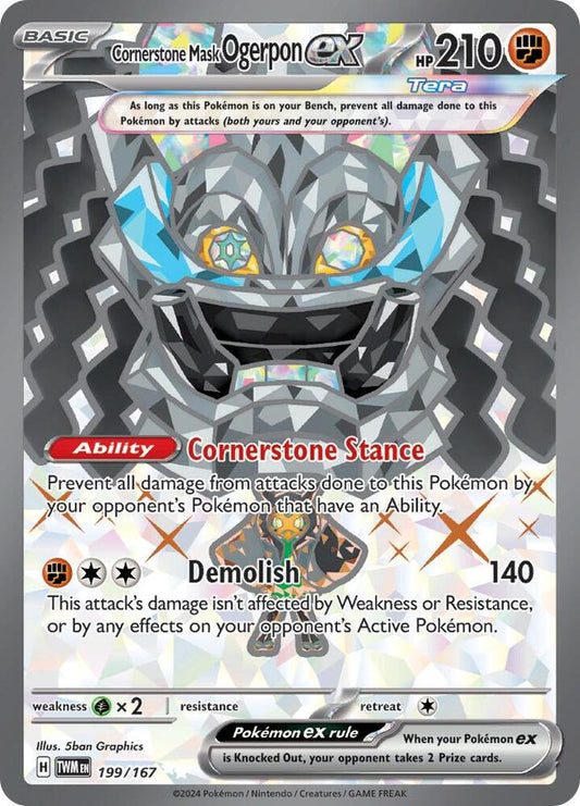 Cornerstone Mask Ogerpon EX(NM)-Twilight Masquerade
