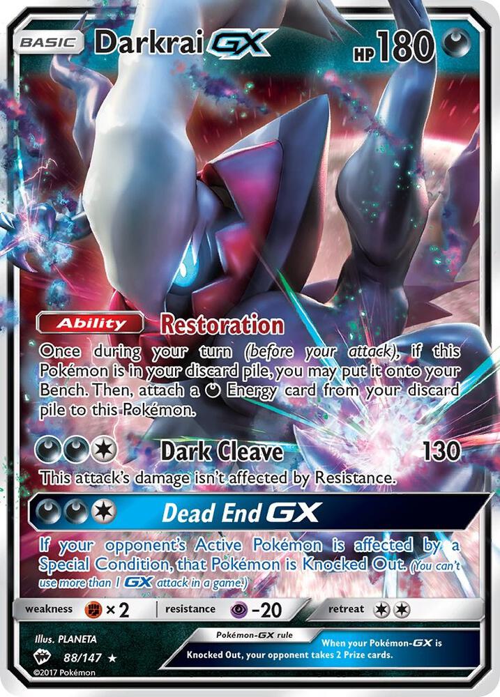 Darkrai GX(LP)-Burning Shadows