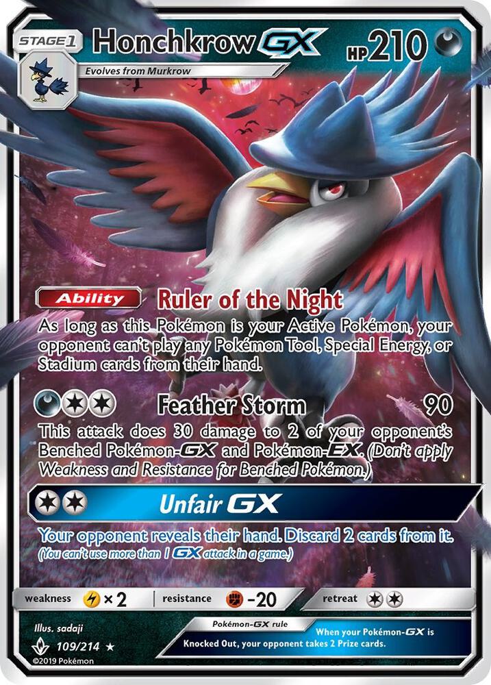 Honchkrow GX(NM)-Unbroken Bonds