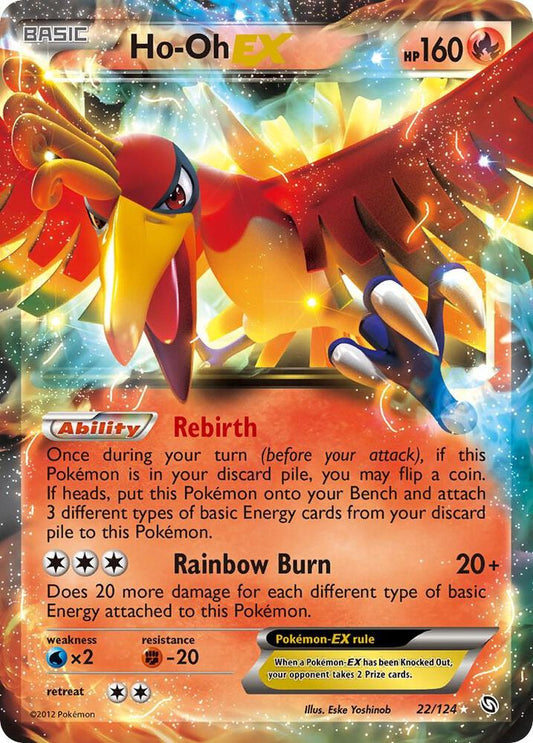 Ho-oh EX(NM)-Dragon Exalted