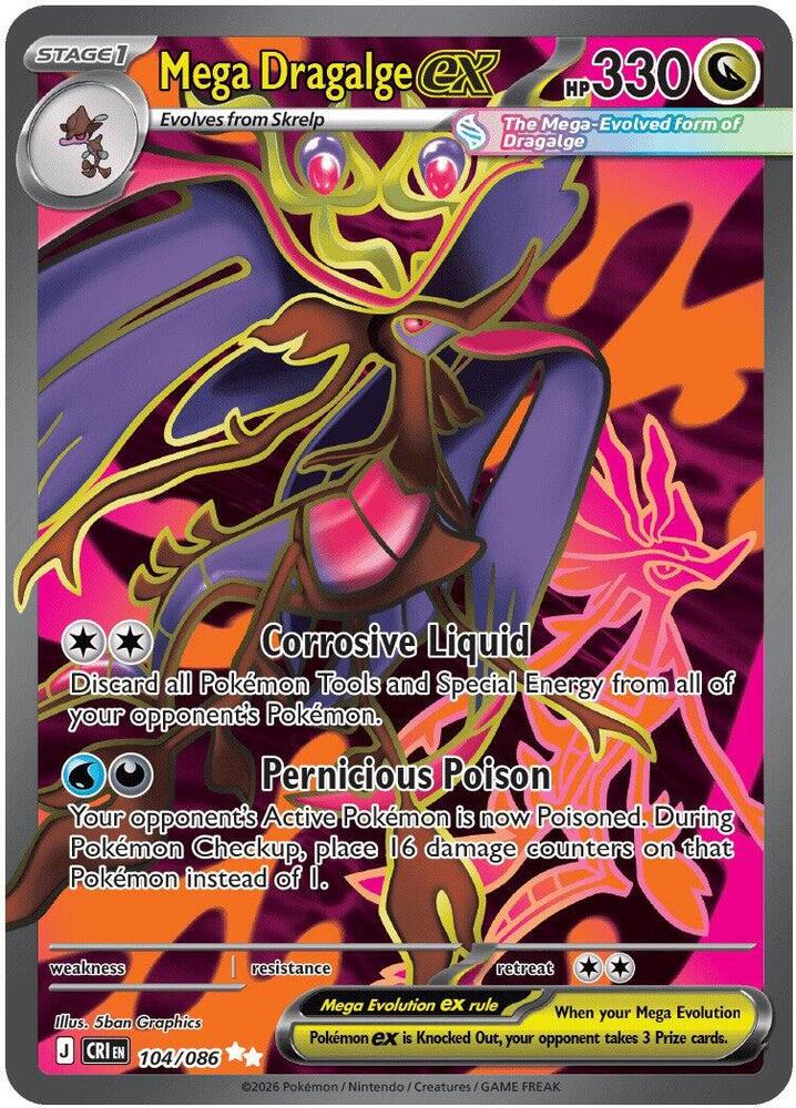 Mega Dragalge EX(NM)-Chaos Rising