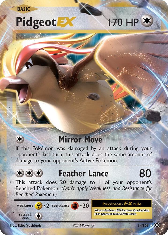 Pidgeot EX(D)-XY Evolutions