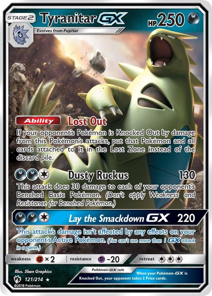 Tyranitar GX(NM)-Lost Thunder