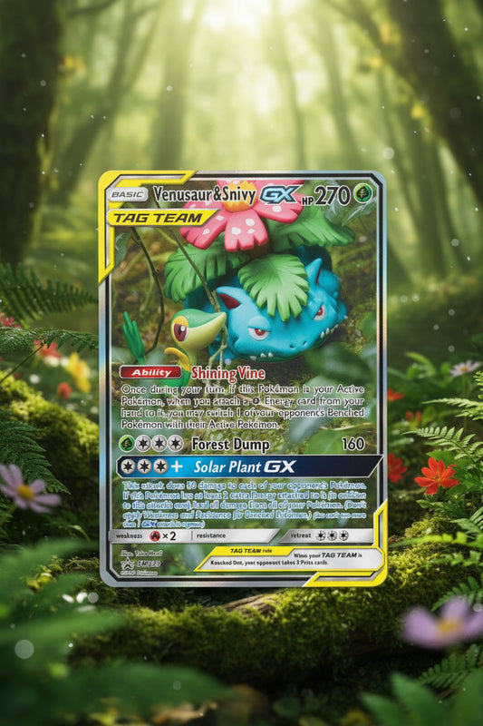 Venusaur & Snivy GX(HP)-Promo